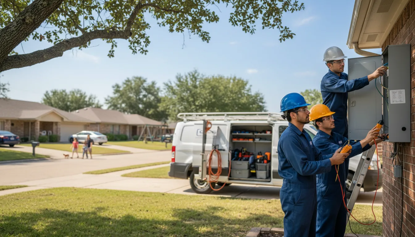 Certified electrician providing emergency electrical services in Stratford, IA
